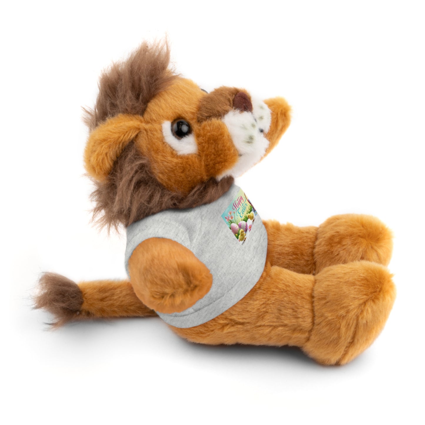 Happy Easter Stuffed Animal - Adorable Plush Bear with Tee