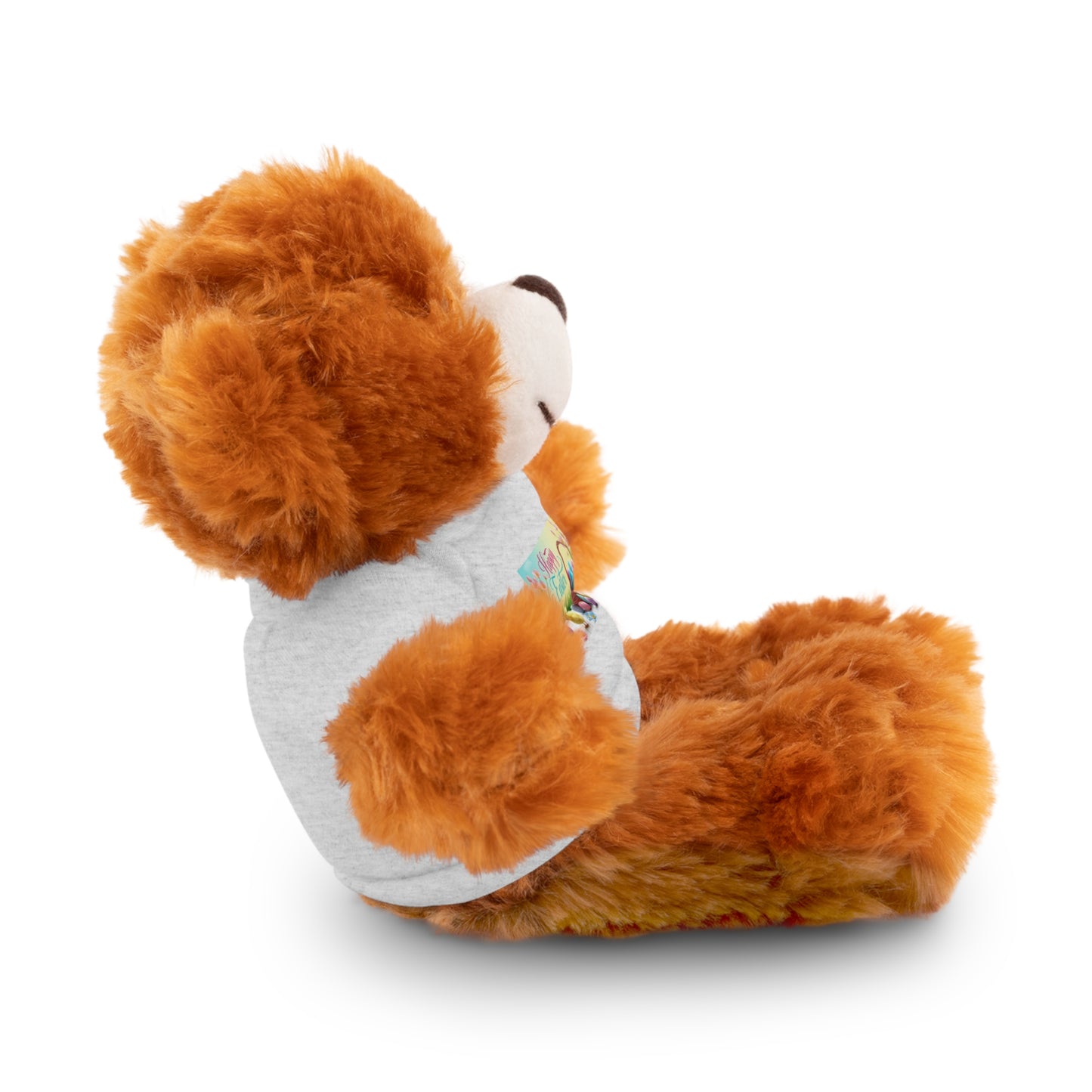 Happy Easter Stuffed Animal - Adorable Plush Bear with Tee