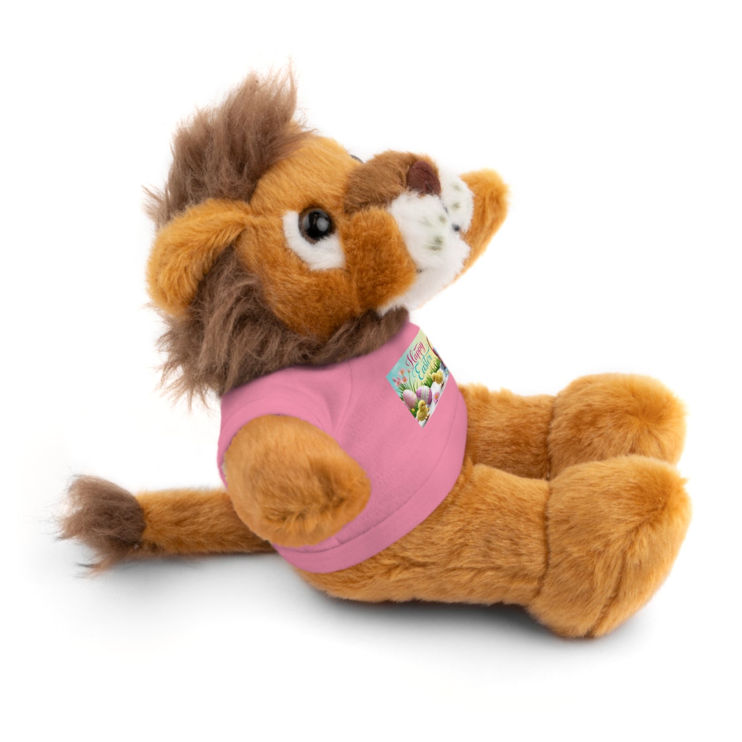 Happy Easter Stuffed Animal - Adorable Plush Bear with Tee