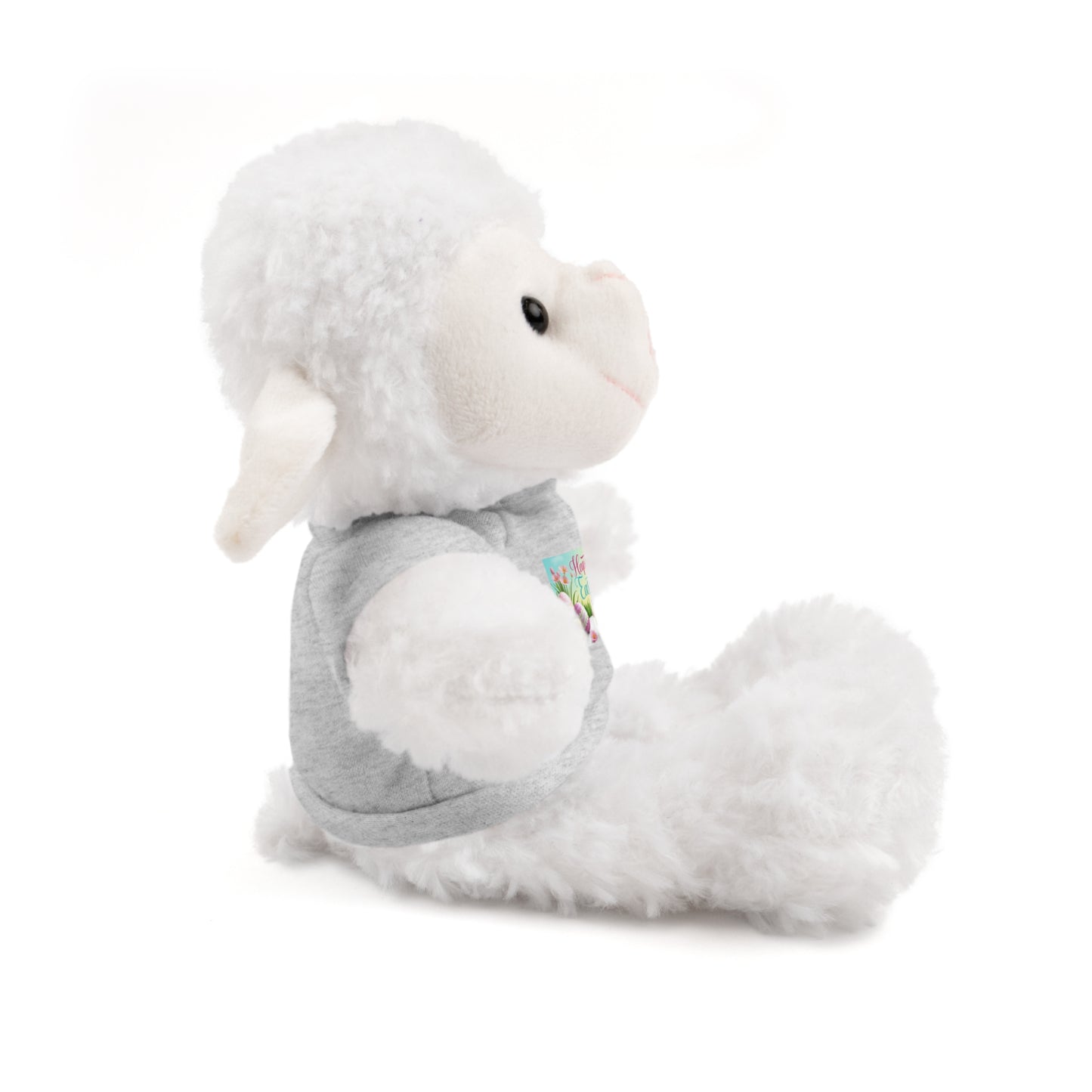 Happy Easter Stuffed Animal - Adorable Plush Bear with Tee