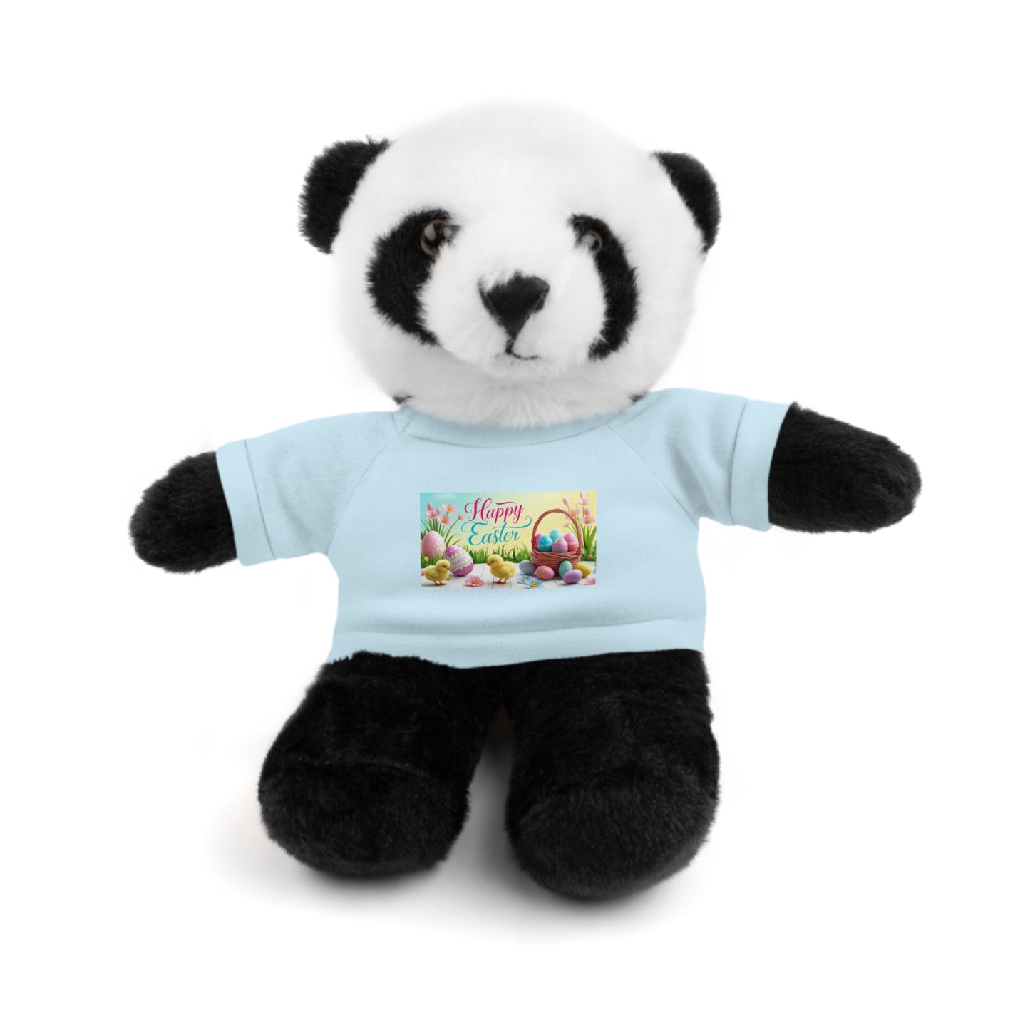 Happy Easter Stuffed Animal - Adorable Plush Bear with Tee