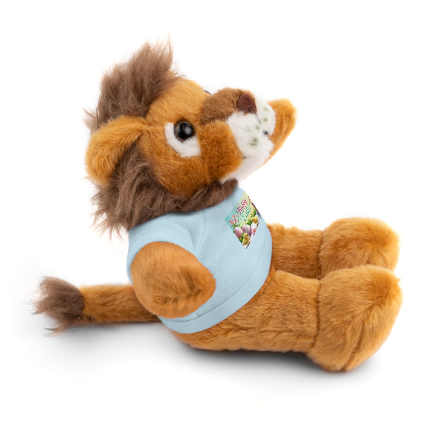 Happy Easter Stuffed Animal - Adorable Plush Bear with Tee