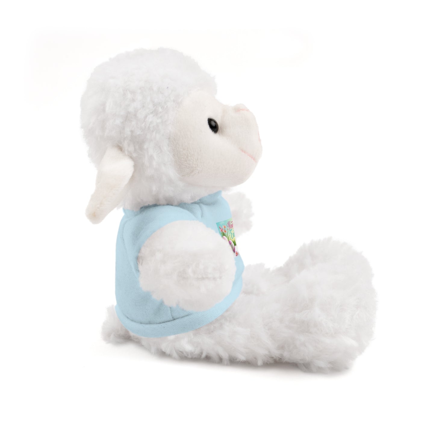 Happy Easter Stuffed Animal - Adorable Plush Bear with Tee